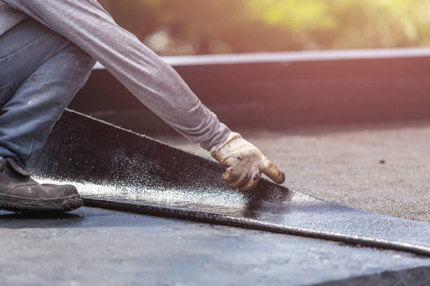 Professional Emergency Waterproofing technician working in Washburn, IL